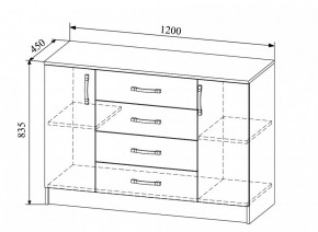Комод Софи СКМ 1200.1 в Алдане - aldan.mebelnovo.ru | фото