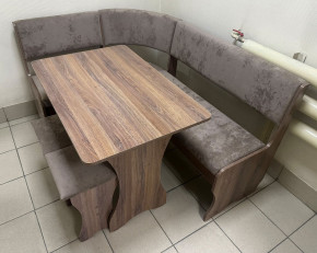 Кухонный уголок Миссия V велюр(серый) в Алдане - aldan.mebelnovo.ru | фото