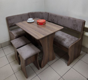 Кухонный уголок Миссия V велюр(серый) в Алдане - aldan.mebelnovo.ru | фото