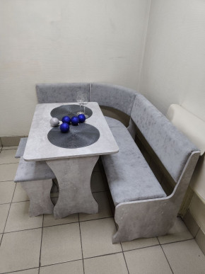 Кухонный уголок Миссия V велюр (цемент) в Алдане - aldan.mebelnovo.ru | фото