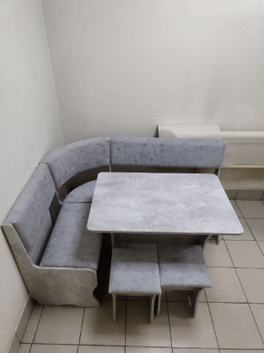 Кухонный уголок Миссия V велюр (цемент) в Алдане - aldan.mebelnovo.ru | фото