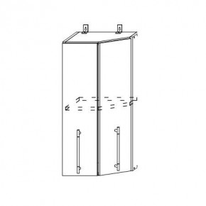 Монако ВПТ 400 шкаф верхний угловой в Алдане - aldan.mebelnovo.ru | фото
