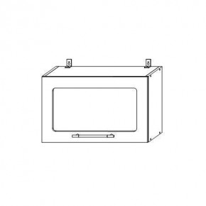 Опера ВПГС 600 шкаф верхний горизонтальный со стеклом в Алдане - aldan.mebelnovo.ru | фото