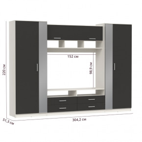 ШМЦ Вена  91.01 с зеркалом в Алдане - aldan.mebelnovo.ru | фото