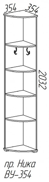 Вешалка-пенал Ника в Алдане - aldan.mebelnovo.ru | фото